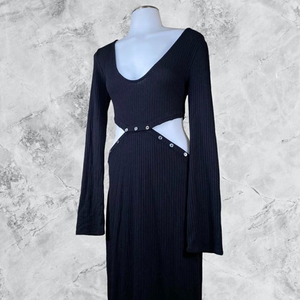 Lovers and Friends Jordy Knit Midi Dress - Black - Picture 3 of 10